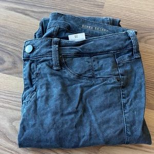 “Gray” super skinny pattern jeans